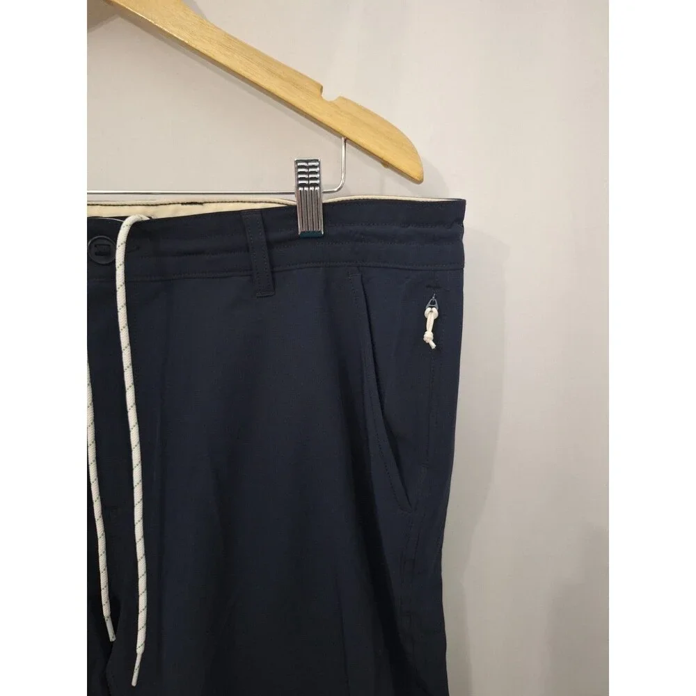 Huckberry Wellen Men's Board Shorts Size 38 Navy Swim Beach Surf Golf Sports